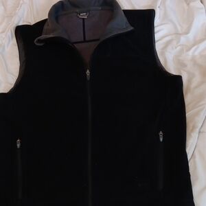REI Charcoal Fleece Vest with Full Zipper
